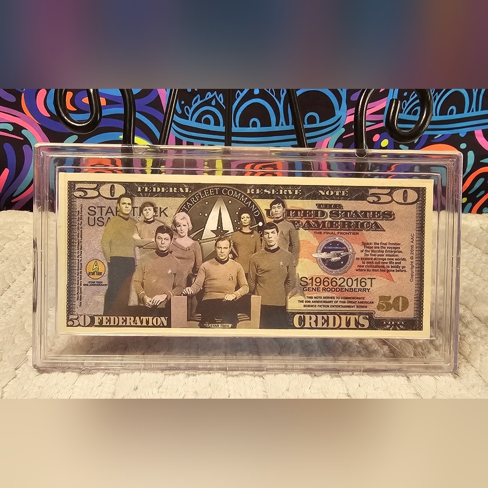 Collectable Bank Note of the 50th Anniversary Of Star Trek